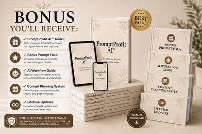 PromptProfit AI™ — The Ultimate AI Toolkit for Digital Sellers