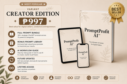 PromptProfit AI™ — The Ultimate AI Toolkit for Digital Sellers