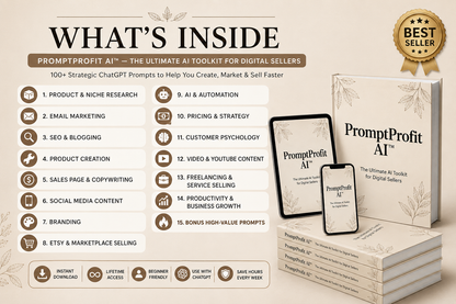 PromptProfit AI™ — The Ultimate AI Toolkit for Digital Sellers
